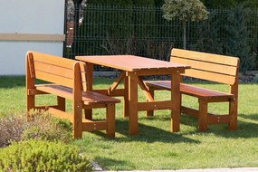 Set mobilier gradina Freistadt, 150 cm, cires