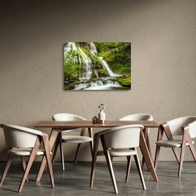Tablou pe sticlă - Cascada, Wind River Valley (70x50 cm)
