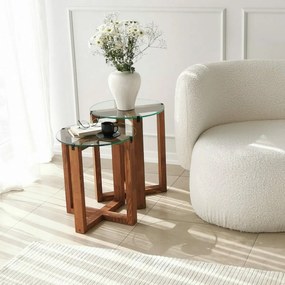 Set de măsuțe Amalfi Walnut, 2 buc.