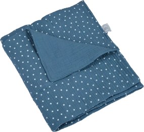 Pătură pentru copii albastră din muselină 75x75 cm – Bébé Douceur