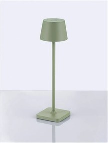 Veioza/Lampa de masa LED portabila exterior IP54 DECK verde