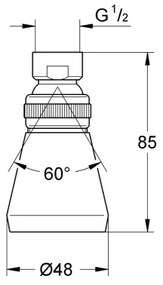 GROHE 28094000 - Cap de duș 50 mm, crom lucios
