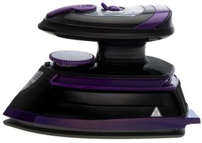 Fier de ca lcat cu abur de calatorie Adler AD 5049, 420 W, 30 ml, Placa ceramica, Abur/uscat, Negru/Violet