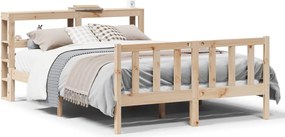 vidaXL Cadru de pat fără saltea, 120x200 cm, lemn masiv pin