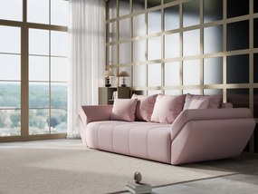 Canapea extensibilă dumonde cu ladă de depozitare si sezut confortabil din spuma high-density, Berlin Enjoy Flamingo 250x100 cm