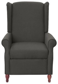 282208 vidaXL Fotoliu de masaj rabatabil, gri închis, material textil