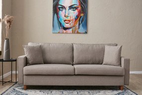 Canapea trei locuri Evelyn (Crem). 1073293