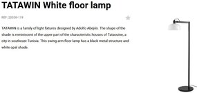 Lampadar/Lampa de podea design ambiental TATAWIN alb