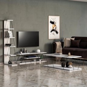 Mobilier living Essmie (Alb + Negru). 1088203
