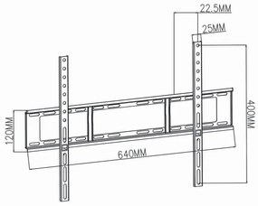 Suport de perete pentru televizor 37-70” max. 35 kg Nedis TVWM1051BK
