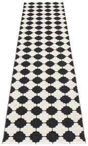 Covor tip traversă pentru interior și exterior alb-negru 70x300 cm Marre Black Coral – Pappelina