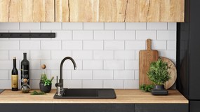 Chiuveta bucatarie Granit STEN balck pietriciele
