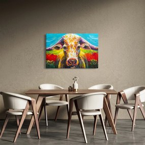 Tablou - Vacă pictată (90x60 cm)