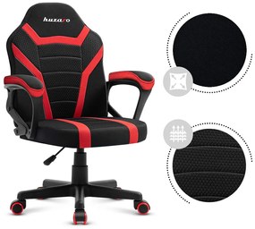 Scaun gaming pentru copii Rover 1 (negru + roșu). 1087541
