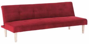 Canapea extensibila Alida, bordo/stejar 178/66/68 cm
