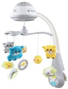Baby Mix Carusel deasupra pătuțului cu proiector,gri