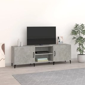 Comoda TV, gri beton, 150x30x50 cm, lemn compozit 1, Gri beton