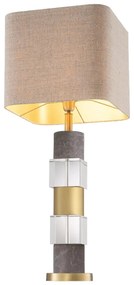 Veioza/ lampa de masa LUX Cullingham, alama antic/ gri