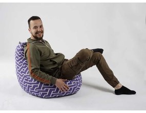 Fotoliu Nirvana Hobbit Pufrelax, Material Textil - Zippity Purple