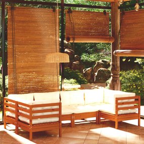 3097298 vidaXL Set mobilier grădină cu perne, 6 piese, maro miere, lemn de pin