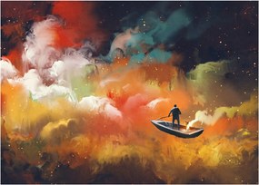 Tablou - Om navigând prin spațiu (70x50 cm)