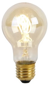 Set 5 becuri Lampa LED E27 spirala filament A60 goldline 2W 150 lm 2200K