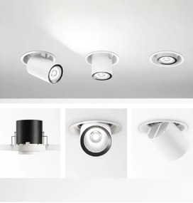 Spot LED directionabil, incastrabil pentru tavan fals NOVA 30W 4000K BK