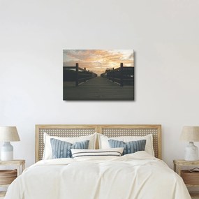 Tablou - Ponton de lemn, lac (70x50 cm)