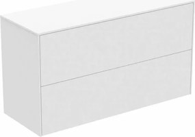Dulap baza suspendat Ideal Standard Atelier Conca 2 sertare cu blat 100 cm alb mat