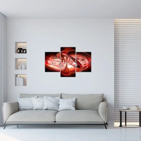 Tabloul - forme roșii (90x60 cm)