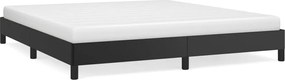 vidaXL Cadru de pat, negru, 180x200 cm, piele ecologică