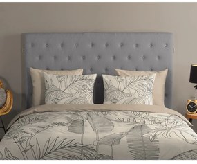 Lenjerie de pat bej din bumbac pentru pat de o persoană, extinsă 140x220 cm Sym – Good Morning