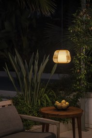 Pendul iluminat exterior decorativ IP65 NARITA bej