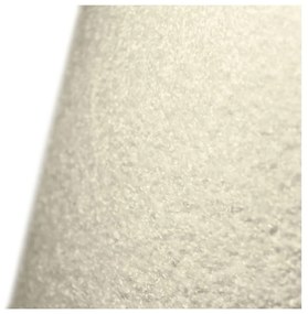 Fotoliu bean bag crem cu tapițerie din țesătură bouclé Seat Lounge – SLOWDOWN