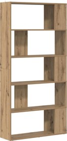 vidaXL Dulap pentru cărți Stejar Artizanal 80 x 24 x 159 cm