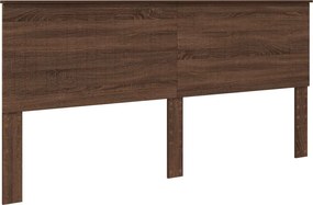 vidaXL Tăblie cap cu headboard Stejar închis 200 cm Lemn compozit