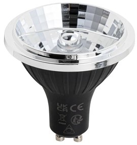 Set de 5 becuri LED GU10 reglabile 70mm 6.5W 600LM 4000K