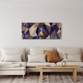 Tablou - 3D triunghiuri de lemn (120x50 cm)