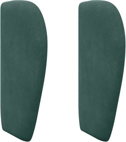 vidaXL Ureche pentru Tăblie Verde 40 x 23 x 6 cm Catifea