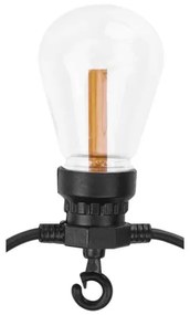 Ghirlandă solară decorativă cu 10 LED-uri, 0,6 W/1,2 V, 4,5 m, IP44, 800 mAh
