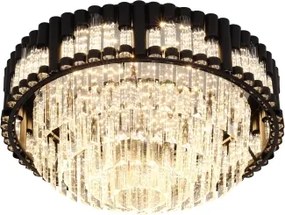 Brilagi - Plafonieră LED dimabilă CROWN LED/41W/230V diam. 48 cm neagră + telecomandă