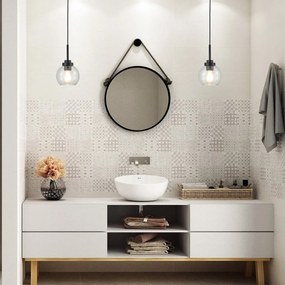 Pendul pentru baie design modern IP44 Tirina negru