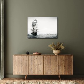 Tablou - O navă care navighează pe ocean (70x50 cm)
