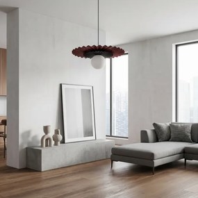 Lustră suspendată pe cablu UMBRA 1xG9/8W/230V negru/roșu