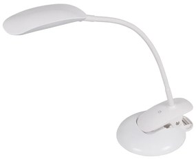 Lampa de masa LED 2in1 - baza si clip 5W, alba