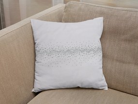 Husa de perna decorativa STONY 40x40 cm, alba