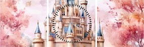 Tablou - Castel de basm (cu ceas) (90x30 cm)