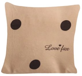 Fata de perna din microplus LOVE FAX 40x50 cm bej