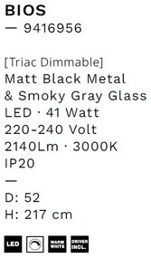 Lustra LED suspendata design modern decorativ BIOS 5L