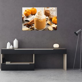 Tablou - Cafea cu lapte de dovleac (90x60 cm)